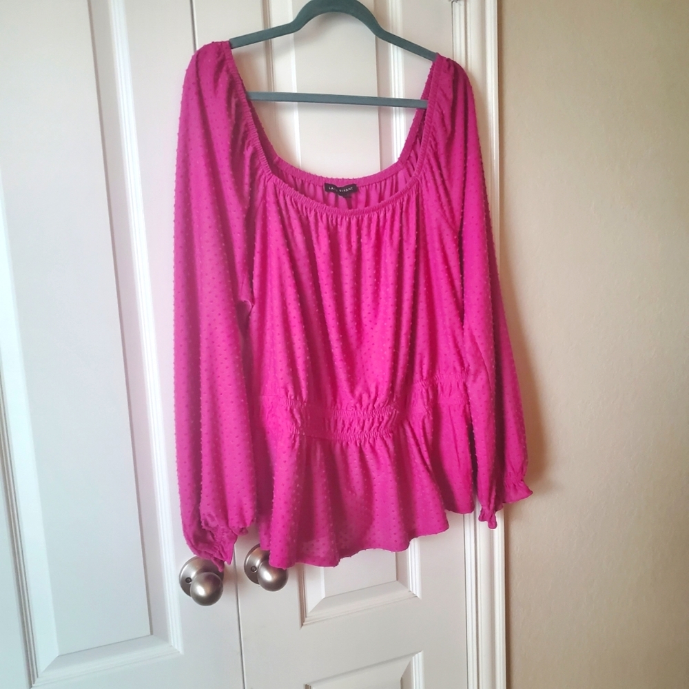 Lane Bryant NWOT Peplum Blouse Size 18